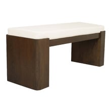 Lin Mindi Wood Ottoman Bench